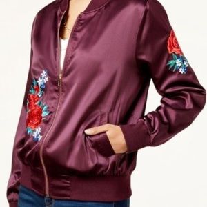 Floral Detail Bomber Jacket
